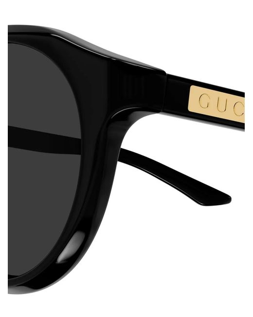 Gucci Black Round-Frame Sunglasses for men