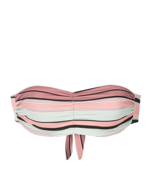 Clube Bossa Pink Venet Striped Bikini Top