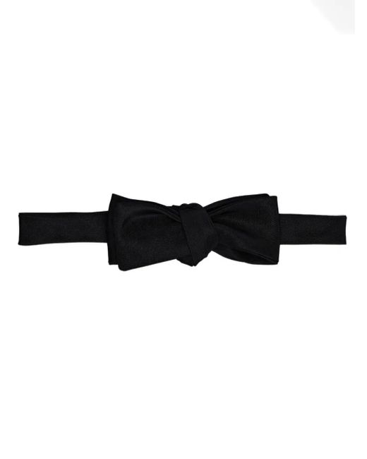Thom Browne White Silk Faille Bow Tie for men