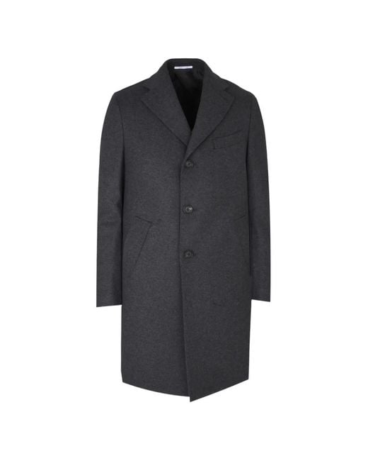Pal Zileri Blue Single-Breasted Coat for men