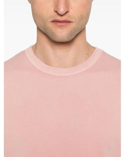 Daniele Fiesoli Pink Cotton T-Shirt for men