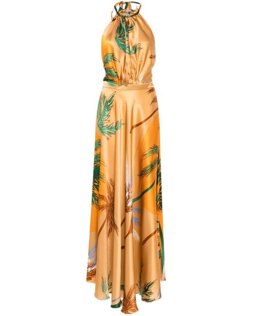 Robe longue Giovanna Raquel Diniz en coloris Metallic