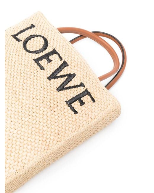 Loewe Natural Standard A4 Raffia Tote Bag