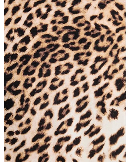 Gestuz White Leopard Print Short-Sleeve Dress