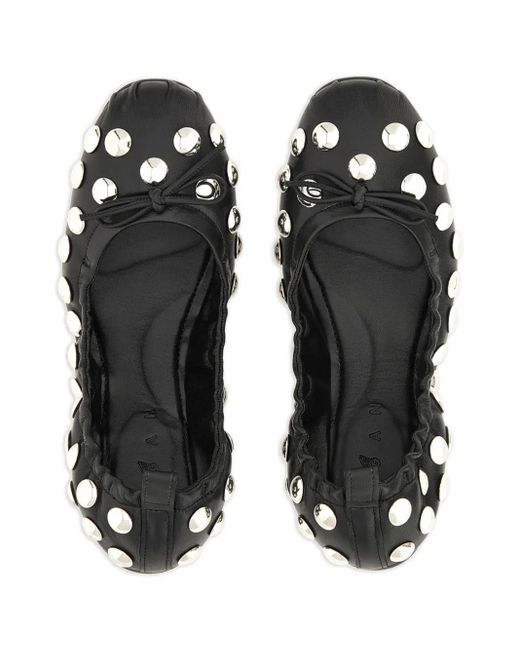 Ballerines Borchie Hogan en coloris Black