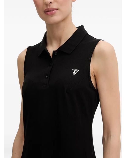 Guess Black Rhinestone-Embellished Sleeveless Mini Dress