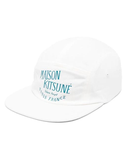 Maison Kitsuné White Maison Kitsune' Hats for men