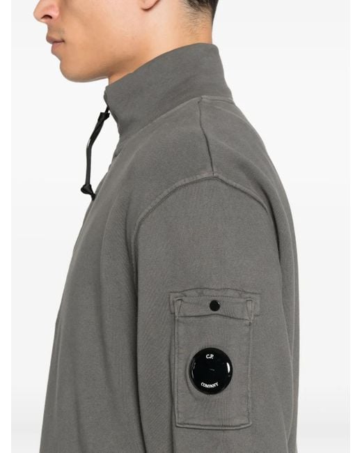 Sweat À Col Zippé C P Company pour homme en coloris Gray