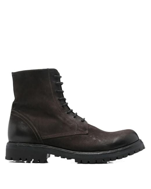 Officine Creative Black Bottines Ikonic 001 À Lacets 40 Mm for men