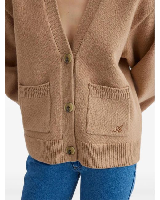 Axel Arigato Natural Memory Wool Cardigan
