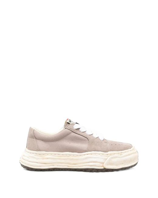 Maison Mihara Yasuhiro White Wavy-Sole Sneakers