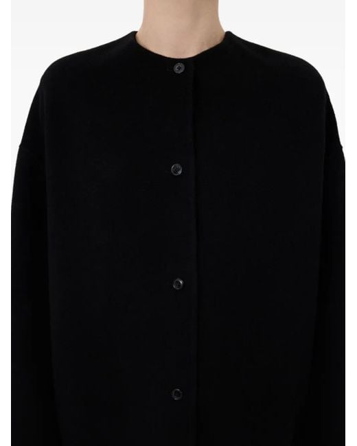 Loulou de Saison Black Dunne Drap Coat