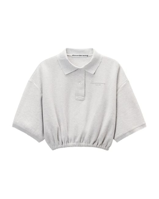 Alexander Wang Polotop Met Elastische Afwerking in het White