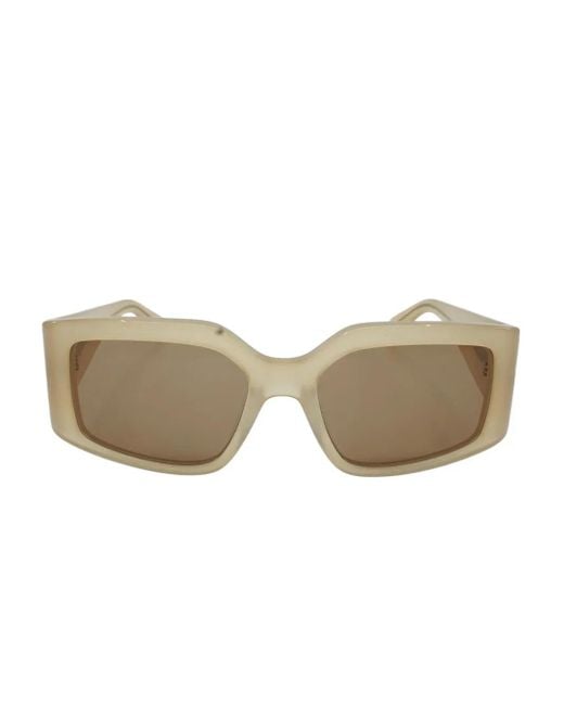 Occhiali Da Sole Squadrati di Ferragamo Eyewear in Natural da Uomo