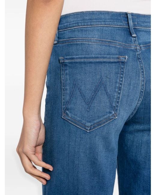 Mother Blue The Twister Ankle Flared Jeans