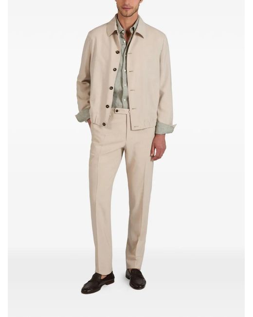 Slowear Natural Summertime Tailored Blouson Jacket for men