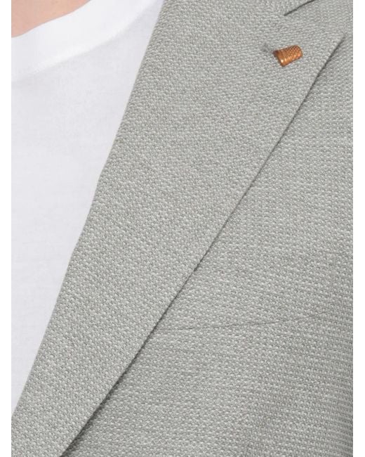 Latorre Gray Micro-Pattern Cotton Blazer for men