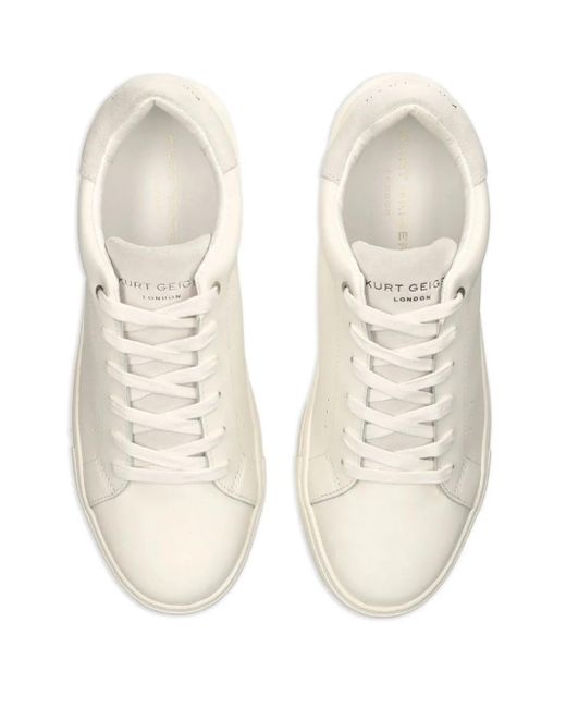 Kurt Geiger White Laney Leather Sneakers for men