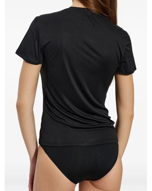 Adidas Black Adizero Logo-Print T-Shirt