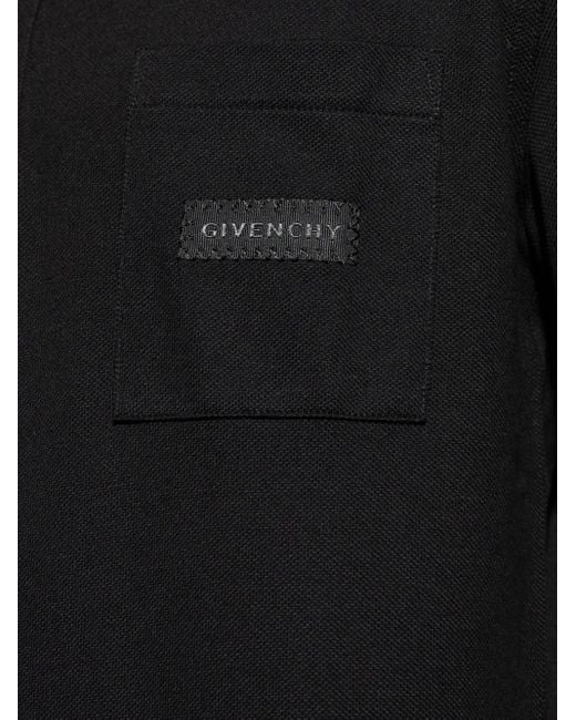 Polo Con Applicazione Logo di Givenchy in Black da Uomo