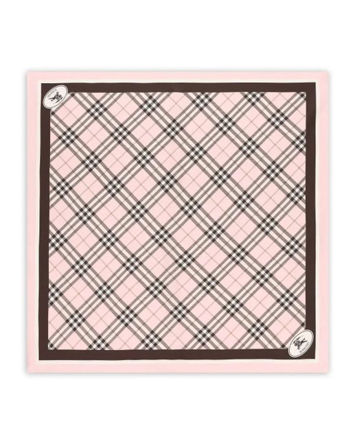 Burberry チェック スカーフ Pink