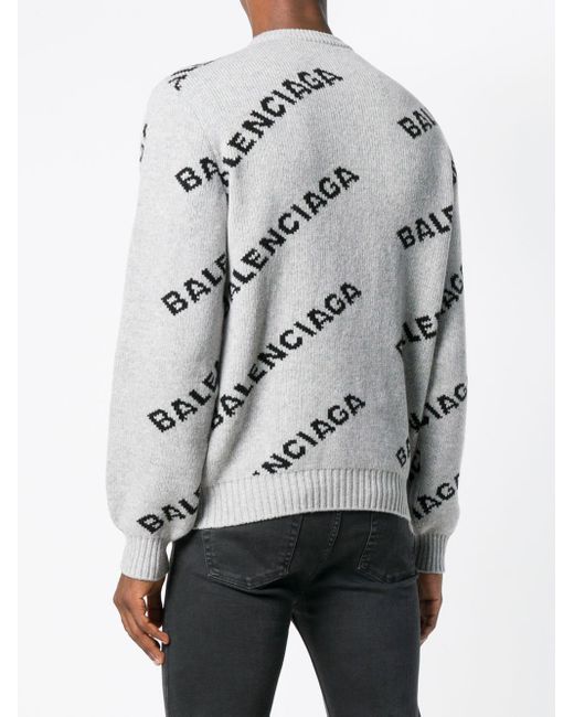 balenciaga sweater gray