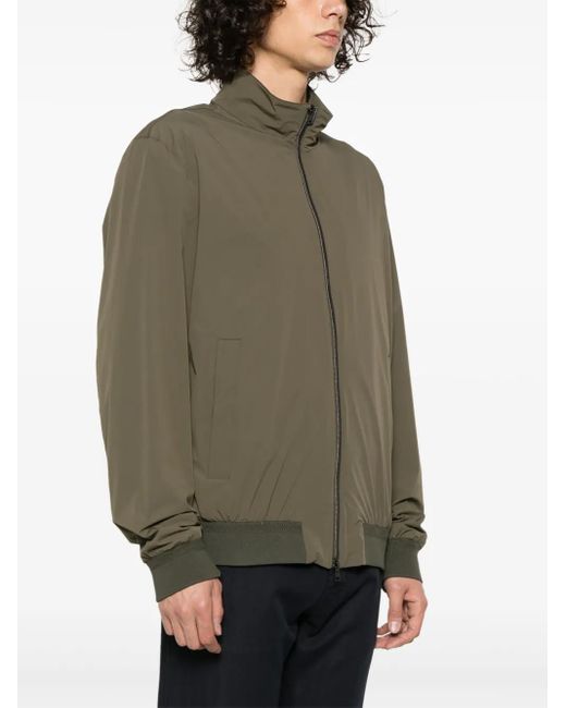 Herno Green Taffeta Bomber Jacket for men