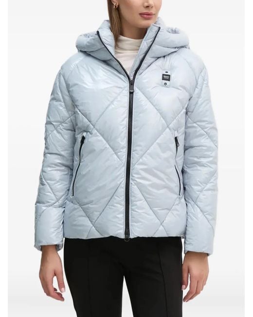 Blauer Blue Hooded Quilted Jacket