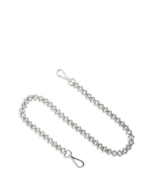 Emanuele Bicocchi White Sharp Wallet Chain for men