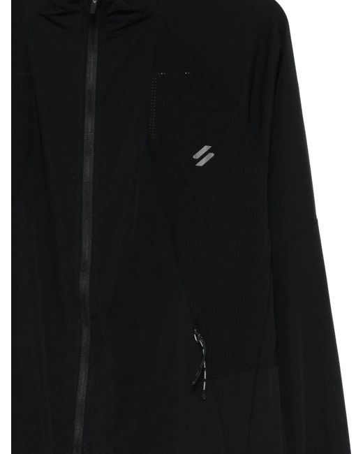 Superdry Black Zip-Up Bomber Jacket for men