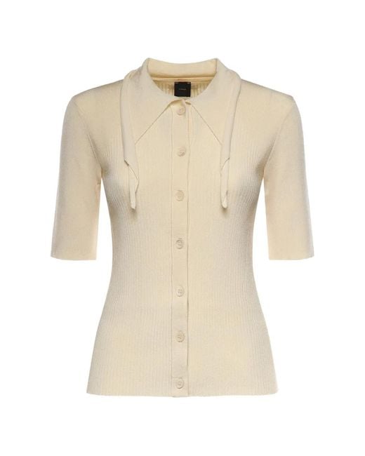 Pinko Natural Knitted Shirt