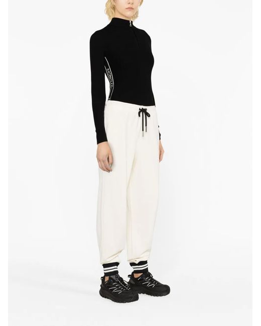 Moncler Black Ribbed Wool Sweater