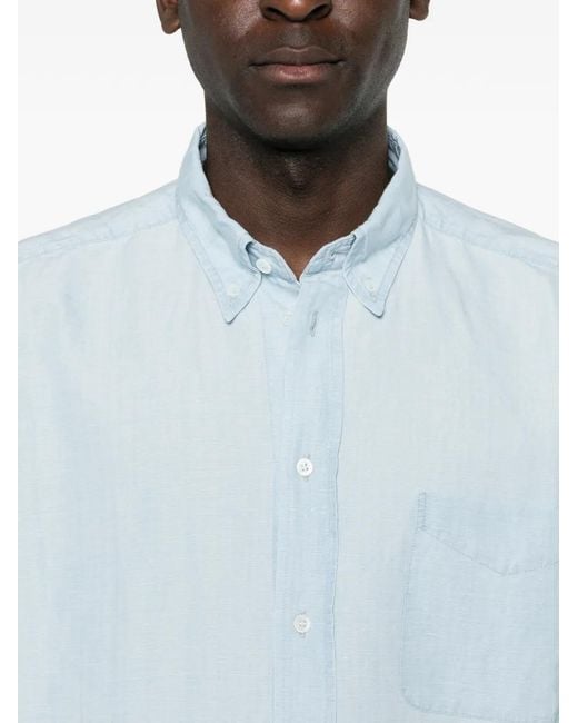 Barena Blue Chest Pocket Shirt for men