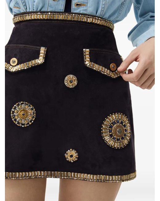 Versace Black Skirts