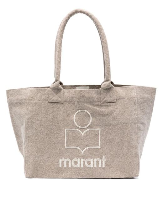 Isabel Marant Natural Yenky Zipped Canvas Tote