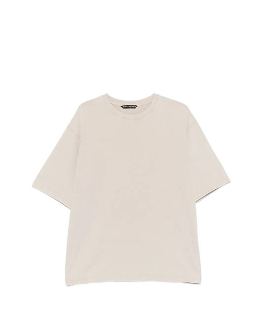 White Sand Natural Round-Neck T-Shirt for men
