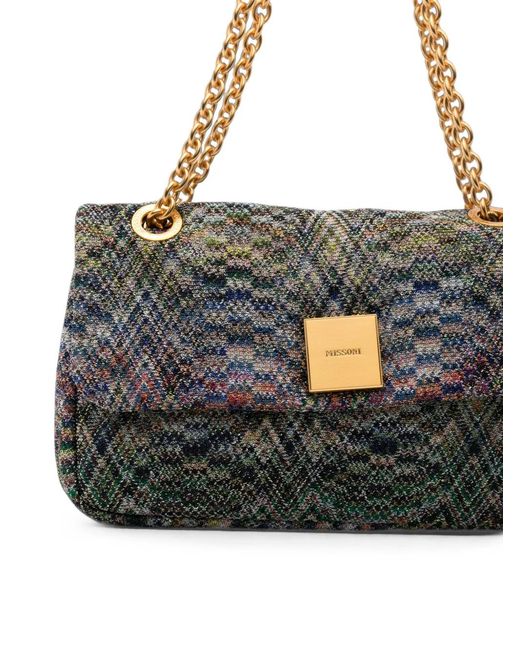 Missoni White Stereo Flame Shoulder Bag