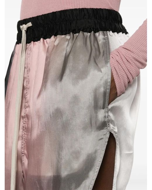 Rick Owens Gray Wide-Leg-Shorts Mit Farbverlauf