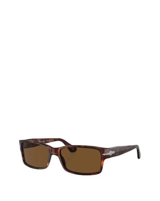 Persol Brown Meflecto Rectangle-Frame Sunglasses for men