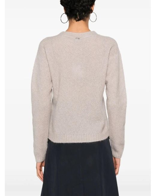 Herno Natural Logo-Plaque Sweater