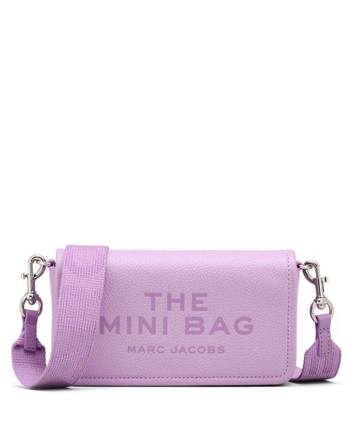 Marc Jacobs Purple The Mini Leather Tote Bag