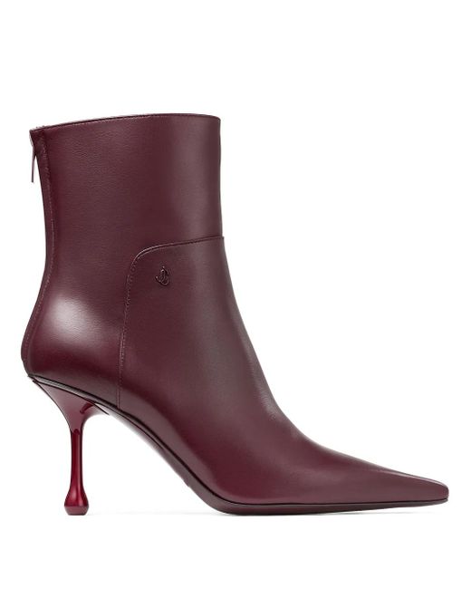 Jimmy Choo Cycas Ankle Boot 80 Garnet 35 Purple
