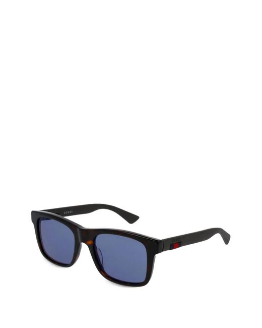 Gucci Blue Square-Frame Sunglasses for men