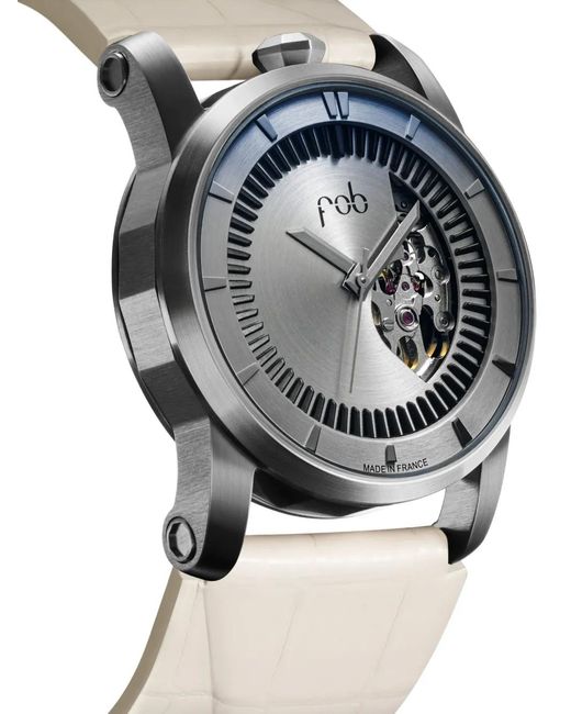 Fob Paris Gray Skeleton 40Mm