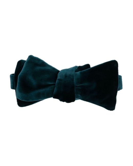 Paul Smith Black Adjustable Velvet Bow Tie for men