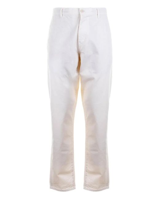 Aspesi Katoenen Broek in het White voor heren