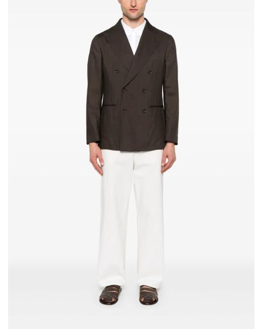 Montecore Brown Wool Blazer for men