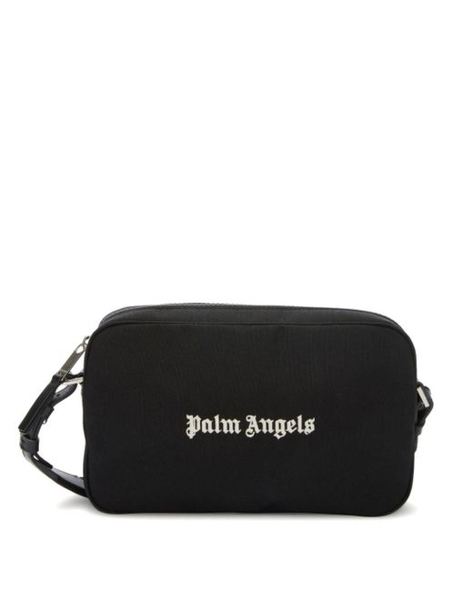 Sacoche à logo imprimé Palm Angels pour homme en coloris Black
