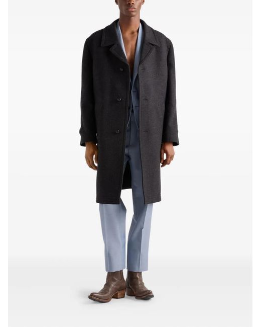 Prada Black Wool Coat for men