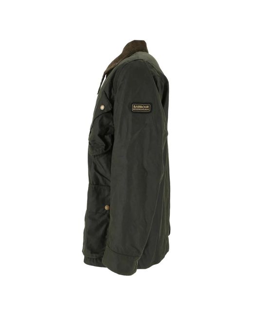 Barbour Black Brake Line Waxed Jacket for men